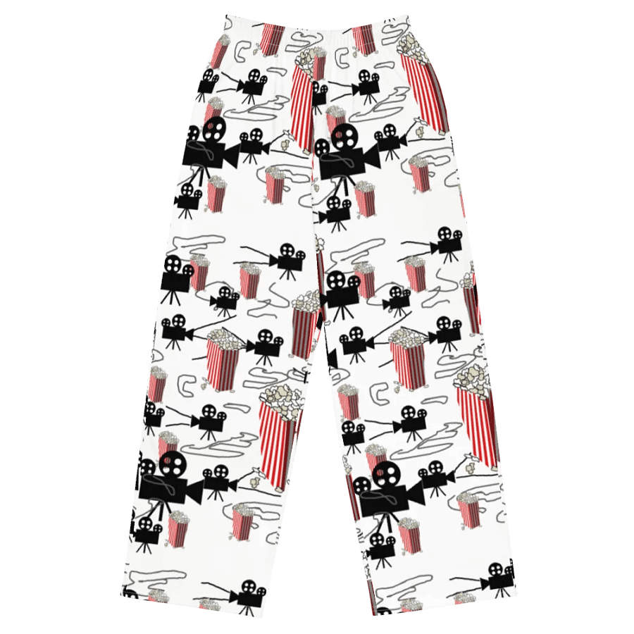 Movie Reels and Popcorn Wideleg Pants product image (1)