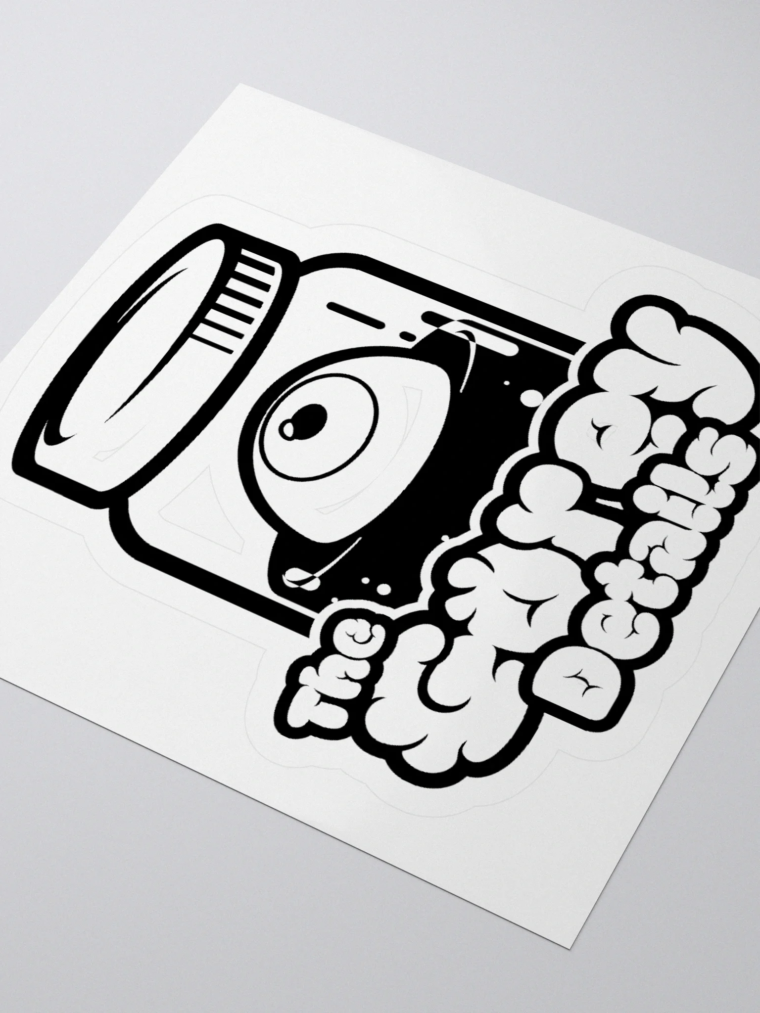 Full Logo B+W - Kiss Cut Stickers product image (8)