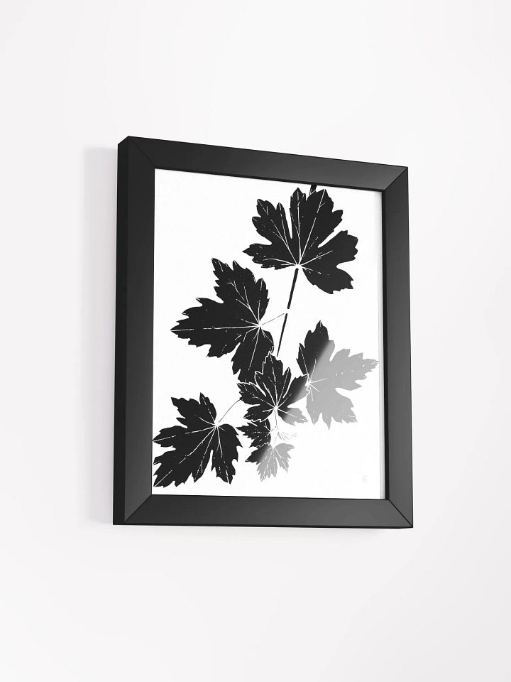 Nature's Silhouette Framed Poster - Grape Leaves Light product image (6)