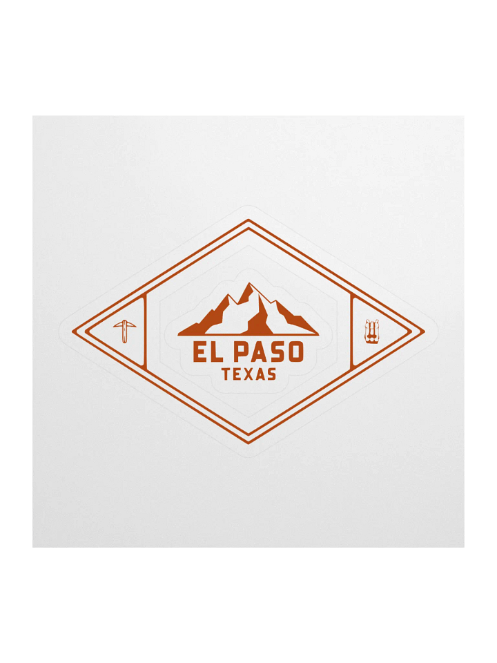 El Paso Texas Mountain Emblem Kiss Cut Sticker product image (1)