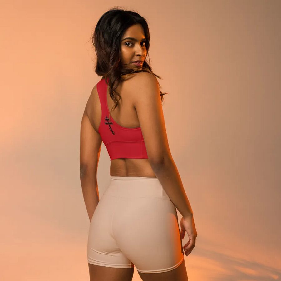 Red Rose Serenity Longline Sports Bra product image (10)