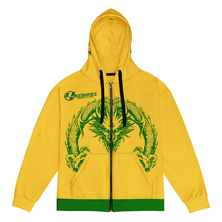 yellow-Red Dragon 4 Zip Hoodie product image (1)