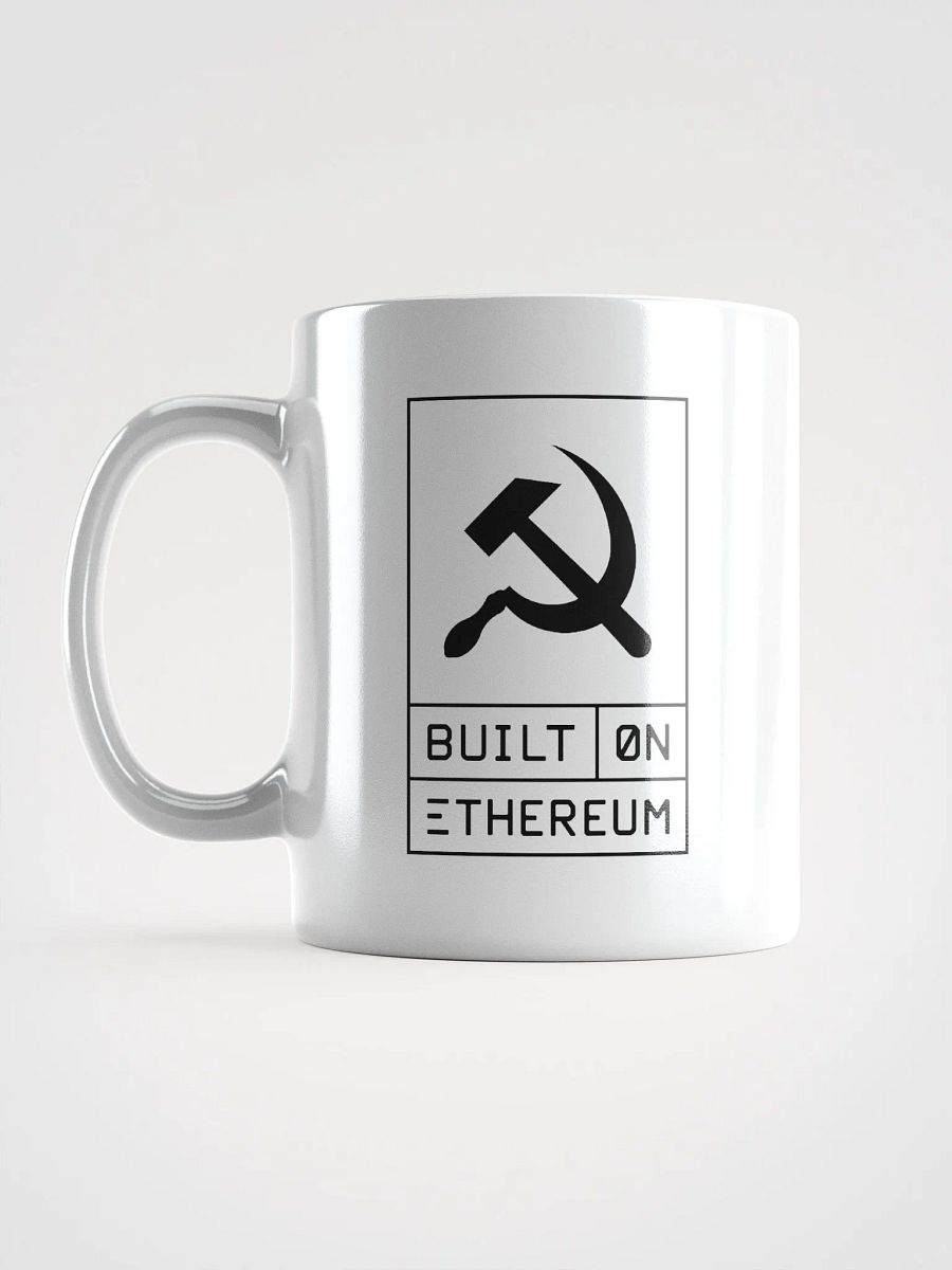 Built on Ethereum white mug product image (6)