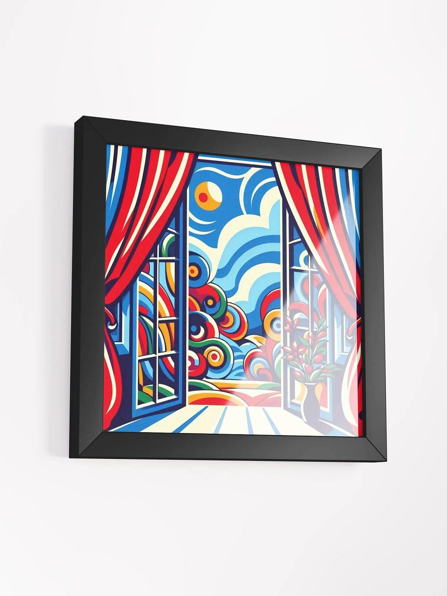 Fauvist-style art print of an open window Poster product image (39)