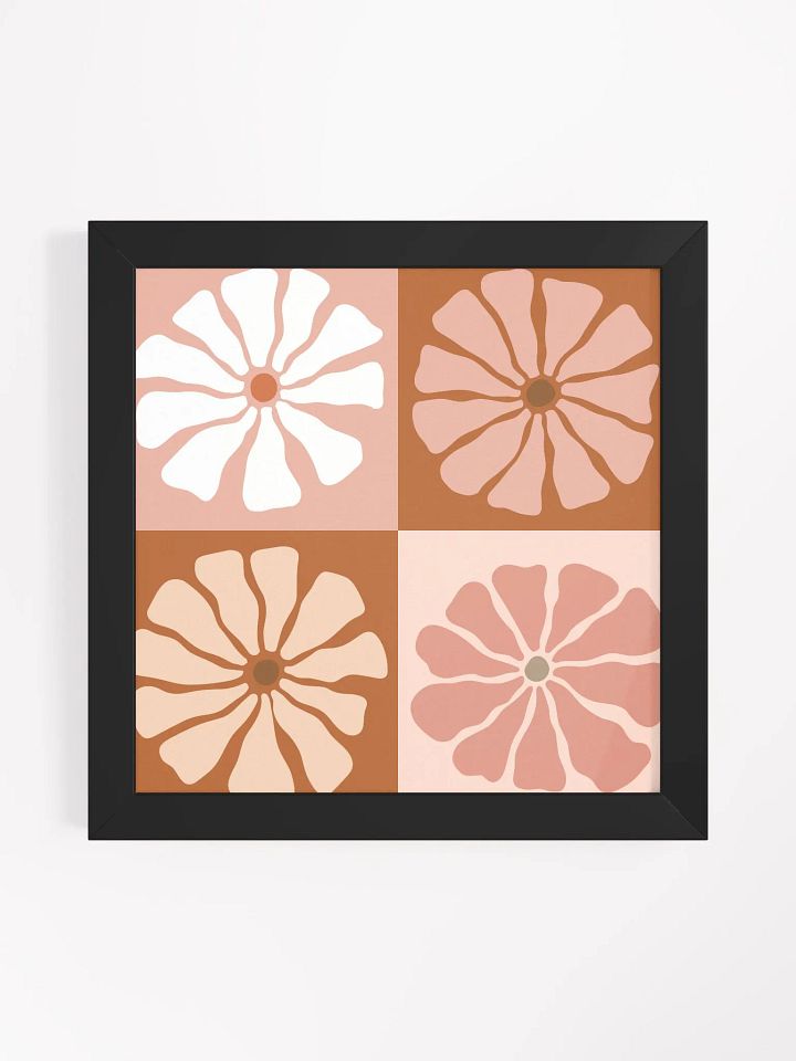 Floral Mosaic - Framed Poster product image (1)