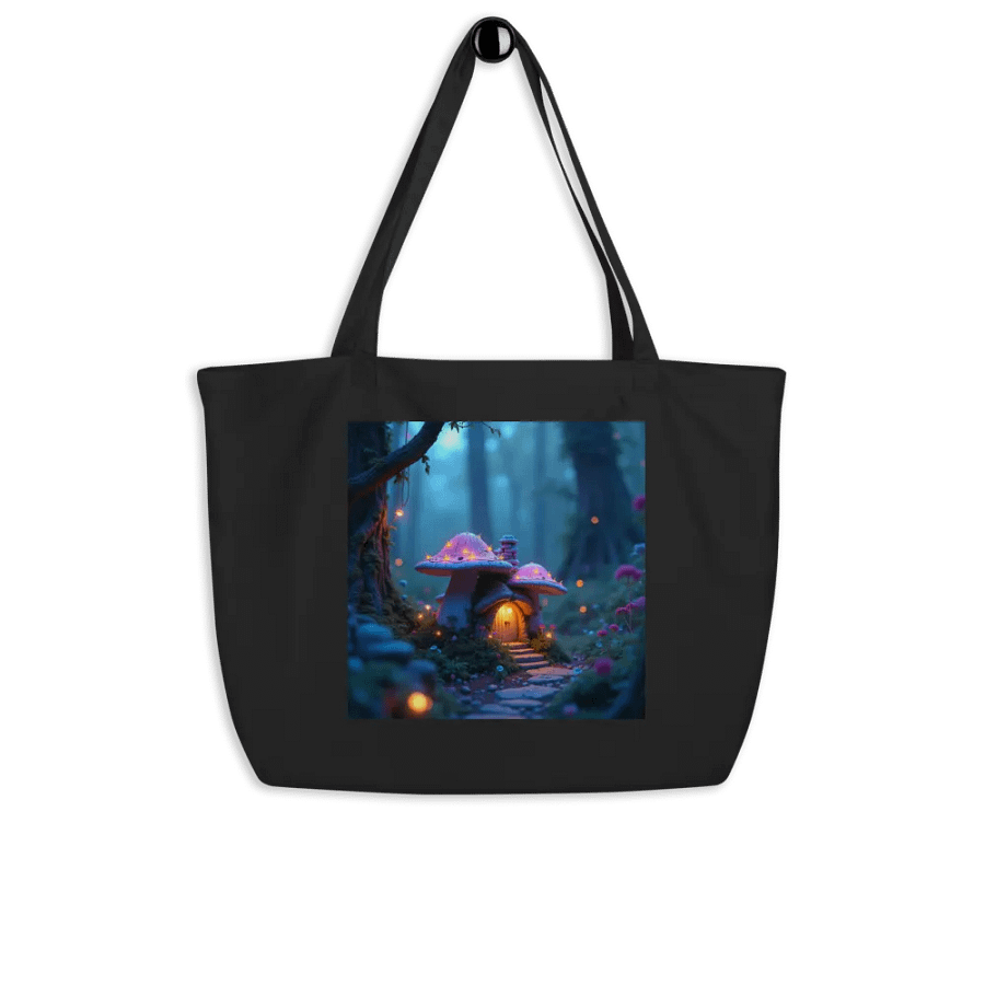 Enchanted Mushroom House Organic Tote product image (4)