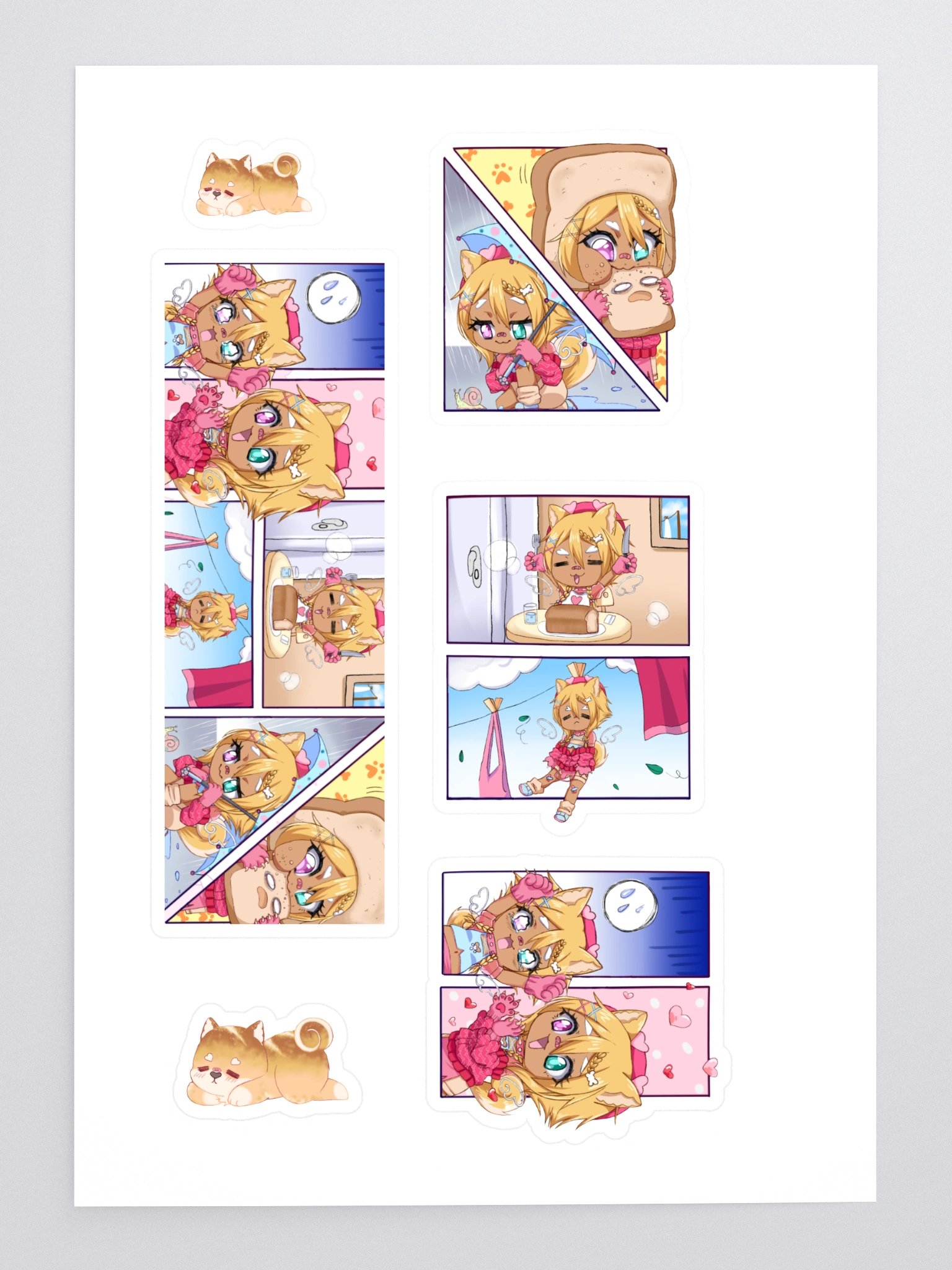 Miyu's Comical Life Sticker Sheet (6 Stickers) product image (3)
