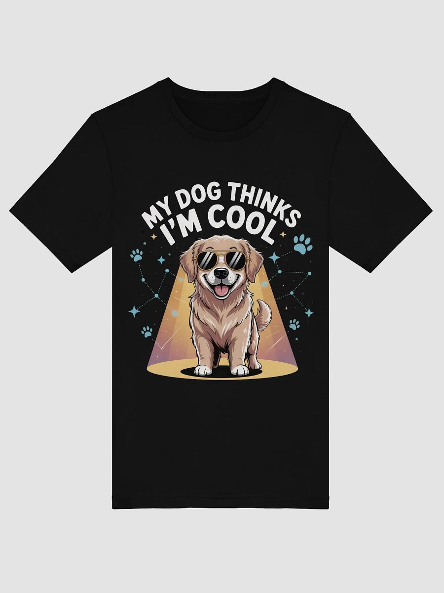 My Dog Thinks I'm Cool – Golden Retriever Cartoon T-Shirt product image (5)