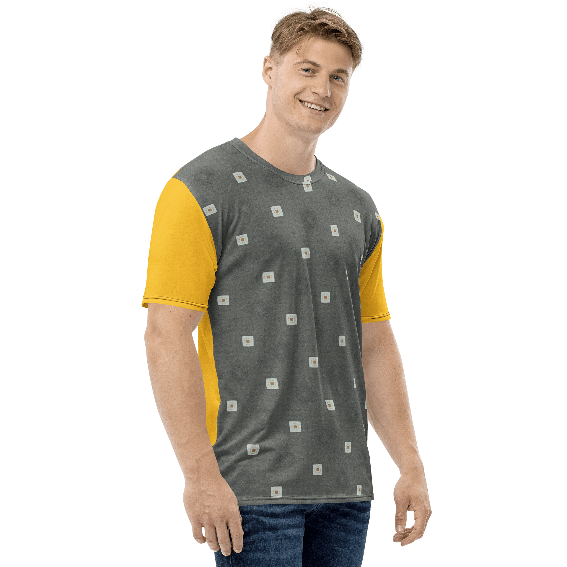 Signal Grid - Golden Ember Edition Men's Tee product image (4)