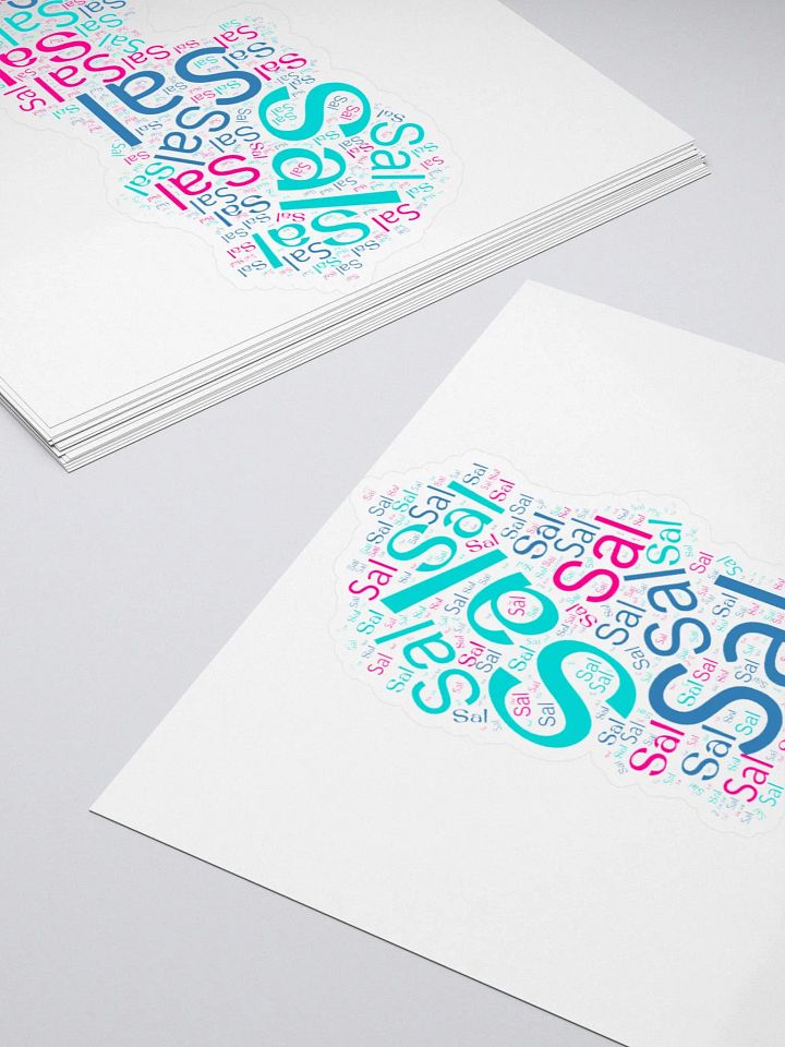 Sal island word cloud Kiss Cut Stickers product image (2)