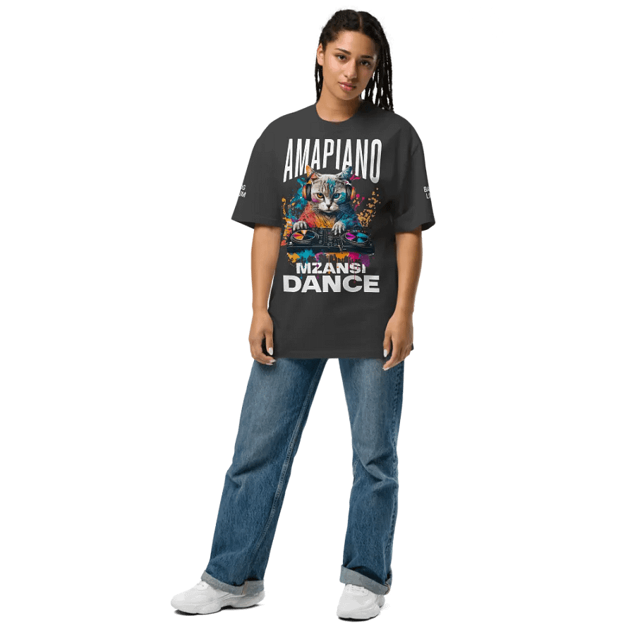 Amapiano Oversized Premium Oversized Faded T-Shirt product image (7)