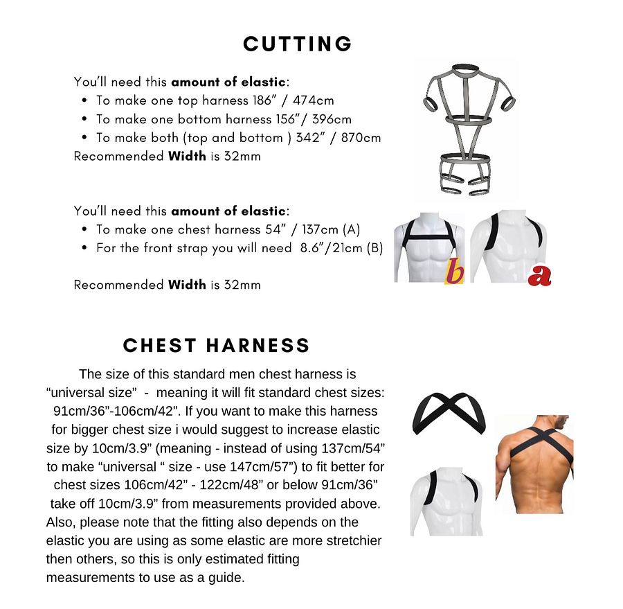 Elastic Full Body Harness Sewing Pattern: Unleash Your Inner Designer! product image (4)