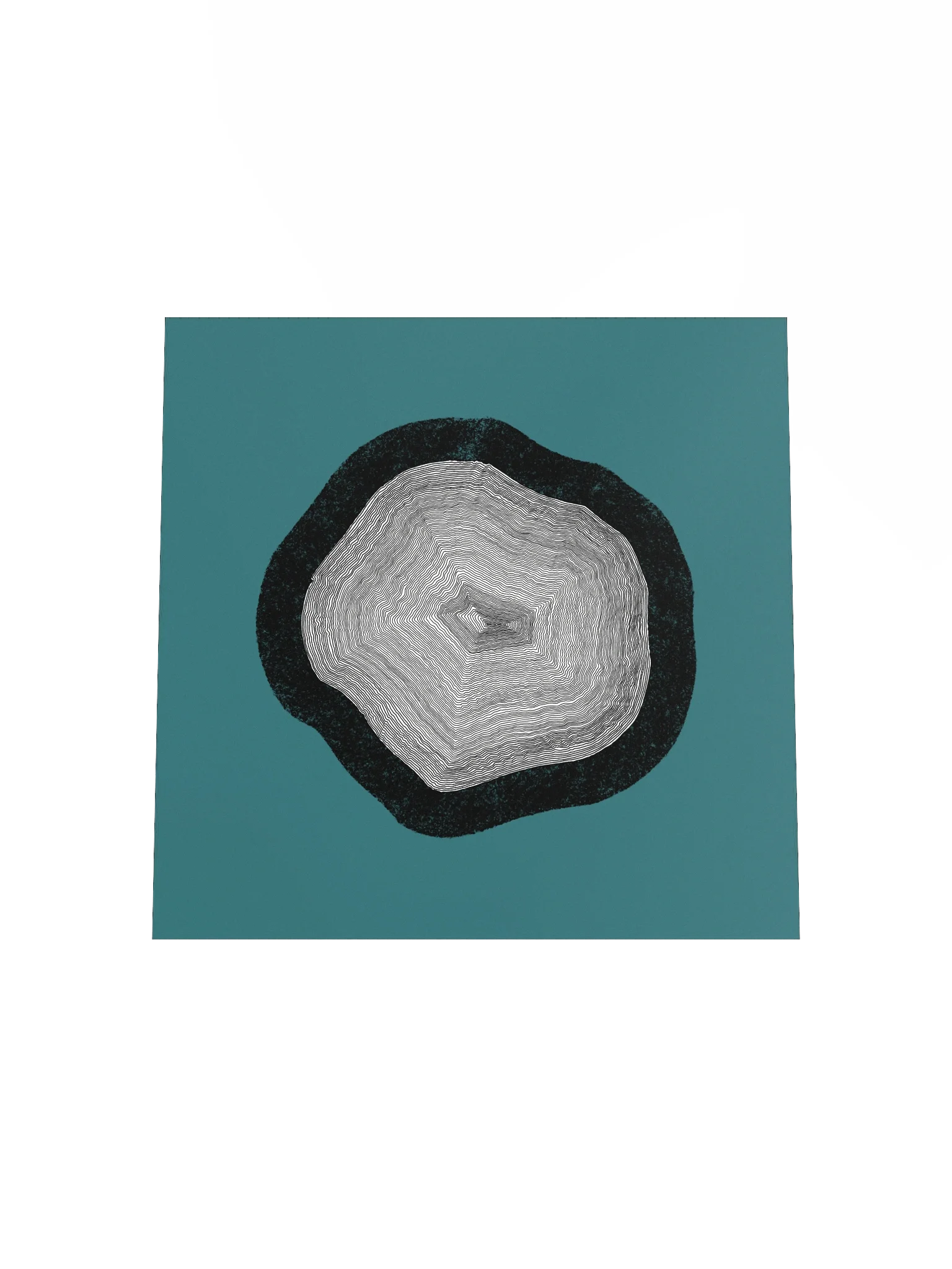 "Layers upon Layers" - Minimalist Poster (Wall Art) - Teal product image (4)