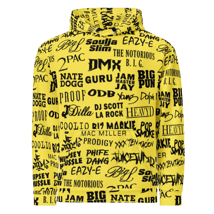 Never Forget - Hip-Hop Artists - YELLOW - Unisex Hoodie product image (2)