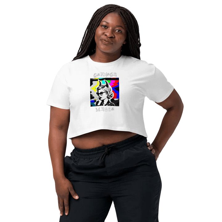 Garbage Media Pop Art Cropped Shirt product image (1)