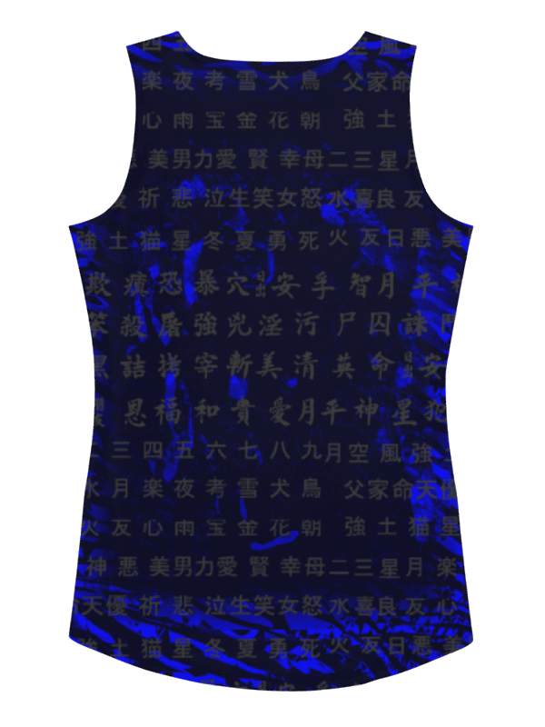 Customizable Chinese Characters - Blue Swirls | All-Over Print Tank Top product image (5)