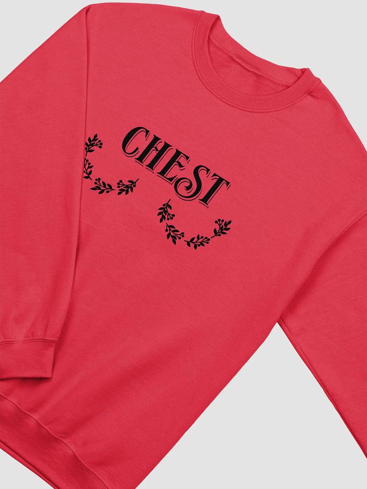 Funny Chest Christmas Front Print Unisex Crewneck Sweatshirt product image (2)