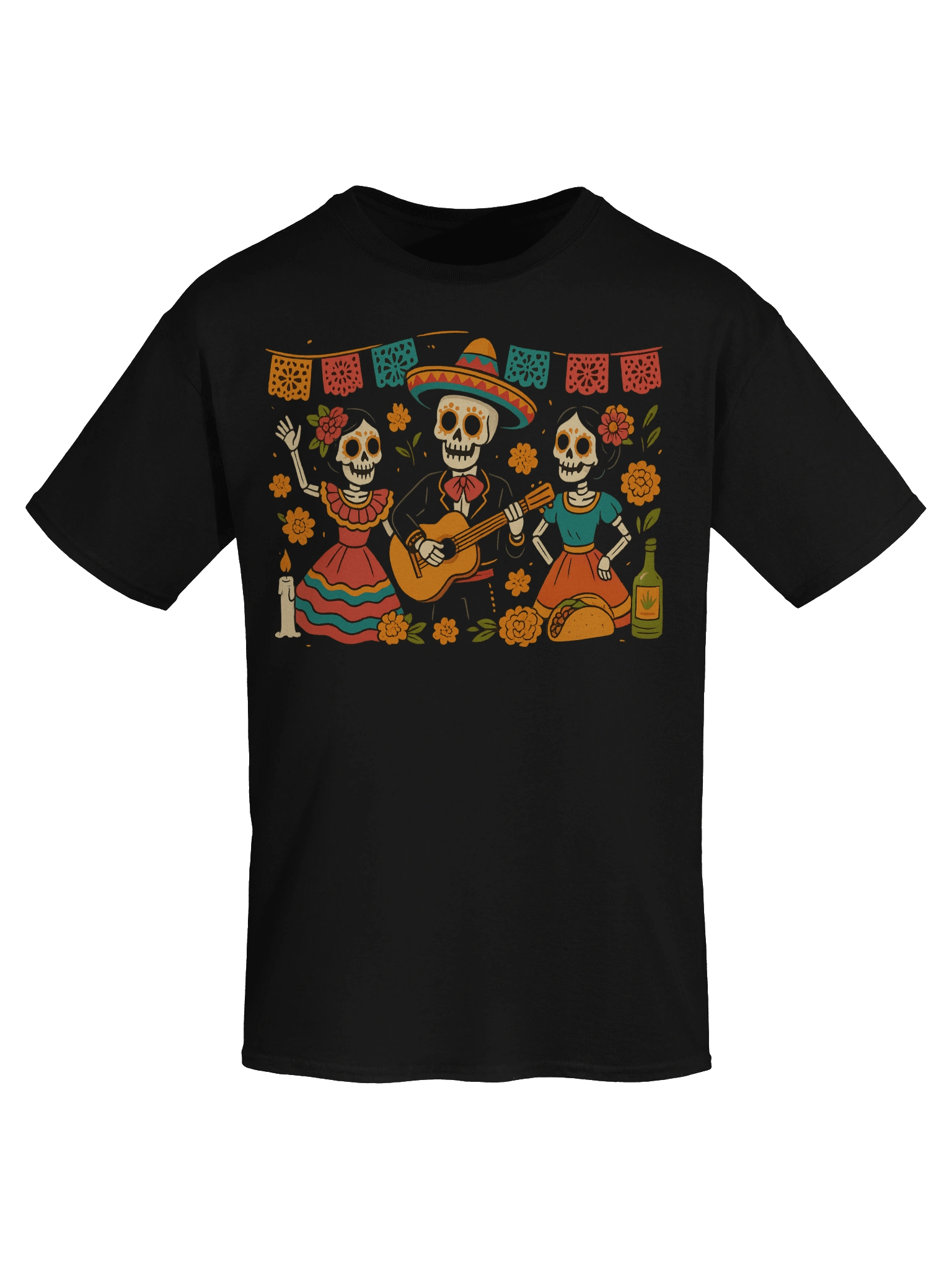 Fiesta Skeletons Graphic Tee product image (7)