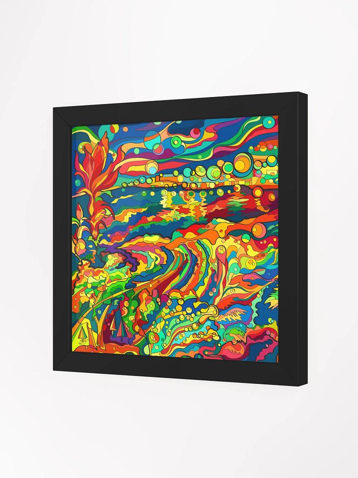 Ethereal Waves Framed Poster - Night Beach product image (2)