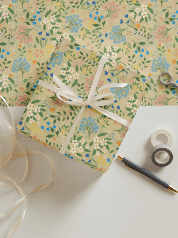 Bluebird Wrapping Paper Set 1 in Tan product image (3)