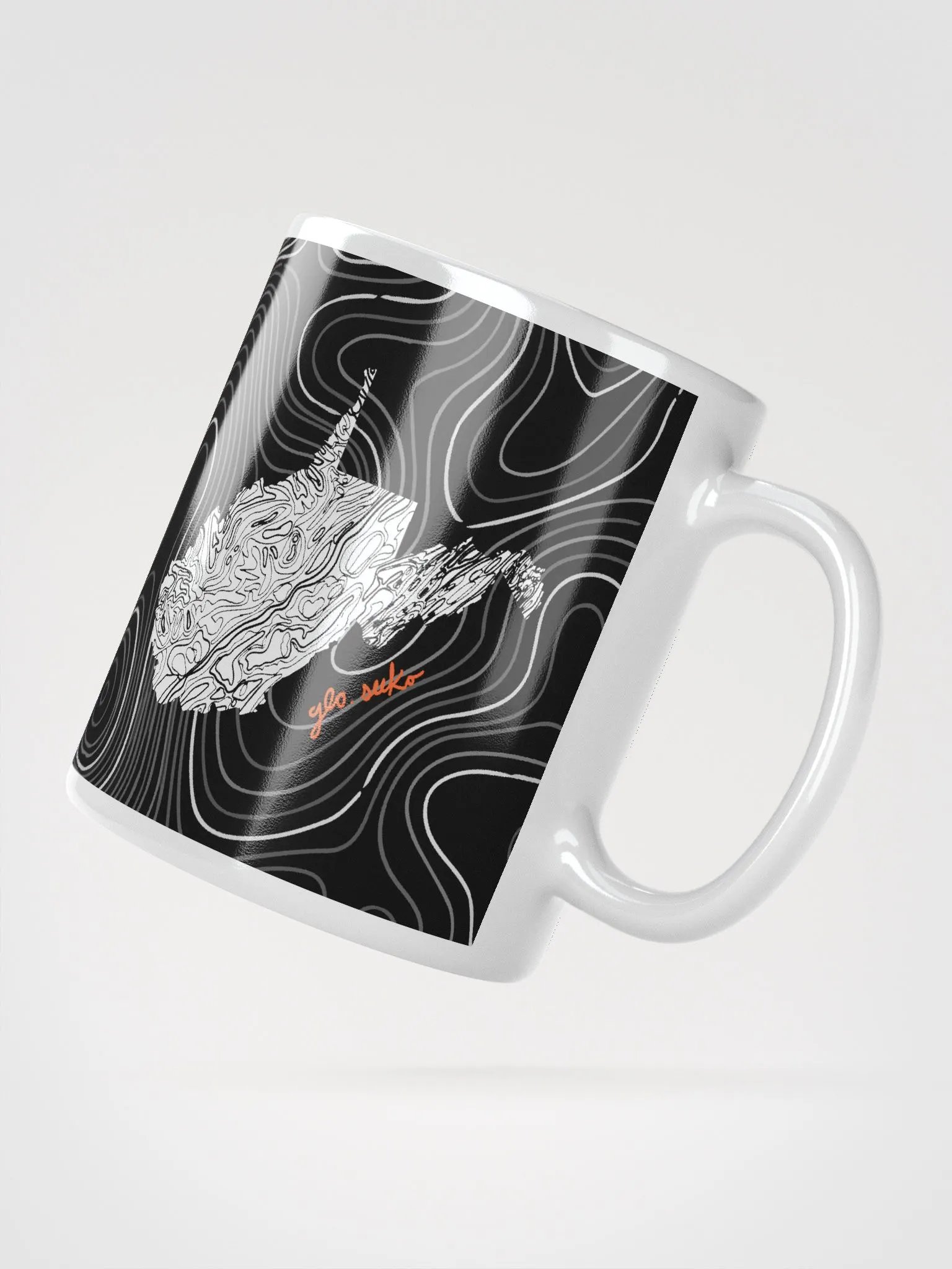 WV Topographical Mug White product image (4)