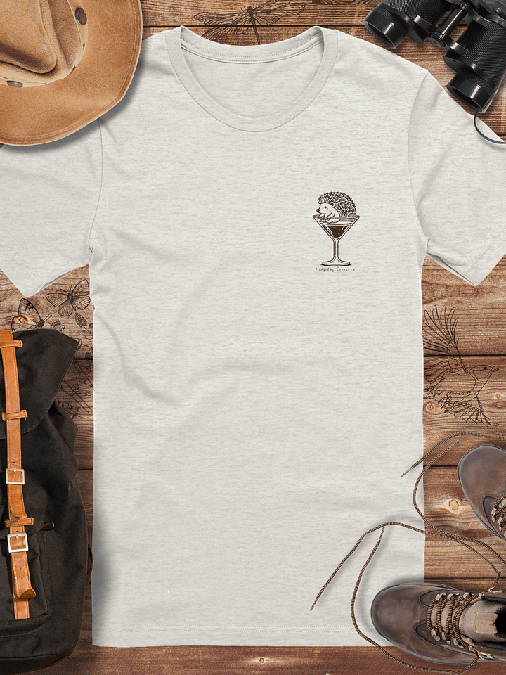 Hedgehog Espresso T-Shirt, Cute Coffee Lover Tee, Funny Animal Graphic Shirt, Unique Barista Gift, Adorable Hedgehog Cafe Aesthetic T-shirt product image (1)