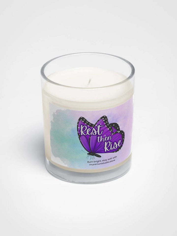 Rest then Rise – Purple Butterfly Soy Candle product image (2)