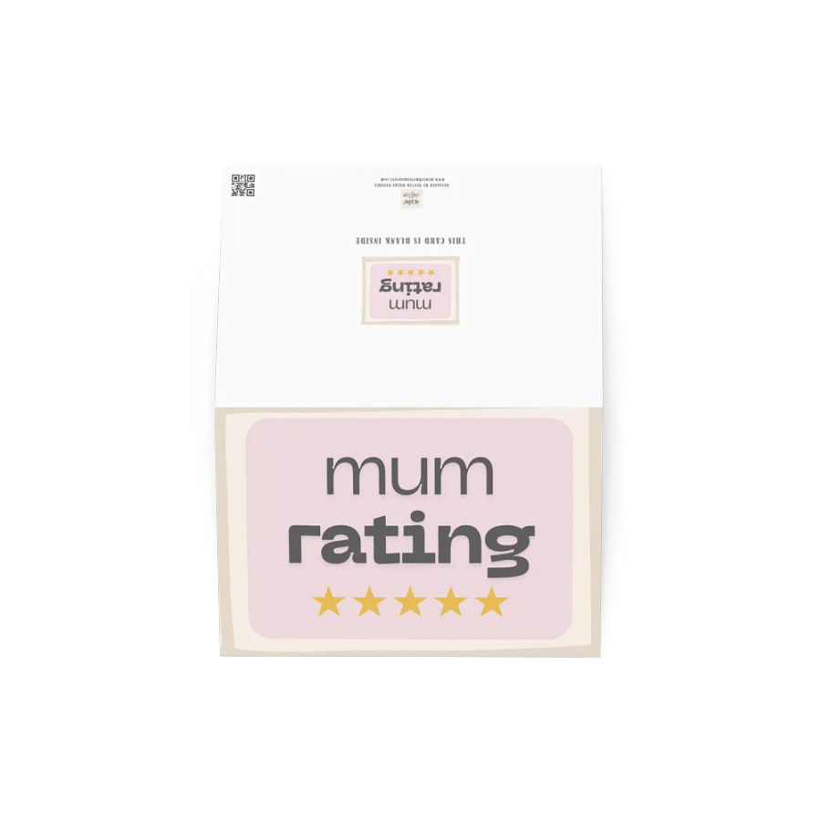 Funny Mother's Day Card 5 Star Mum Rating product image (5)