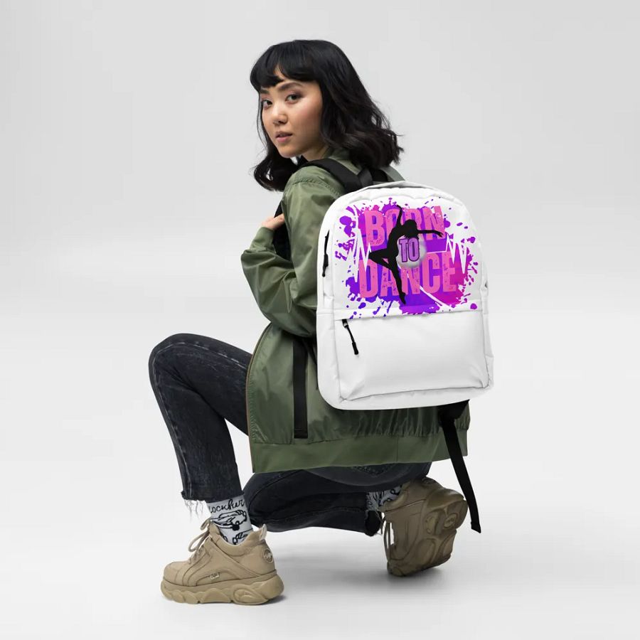 Born to Dance Her Silhouette Full Print Backpack product image (10)
