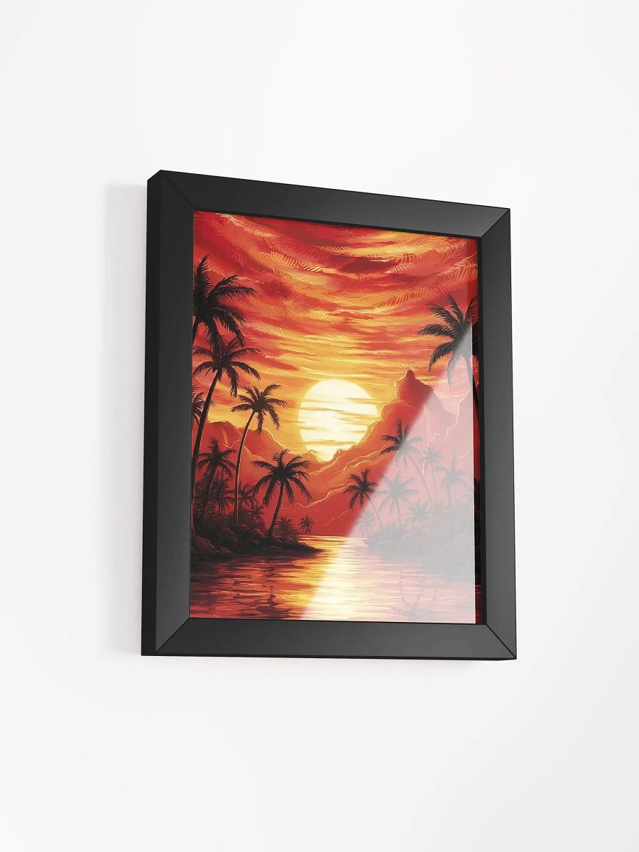 Tropical Sunset Silhouette Poster product image (15)