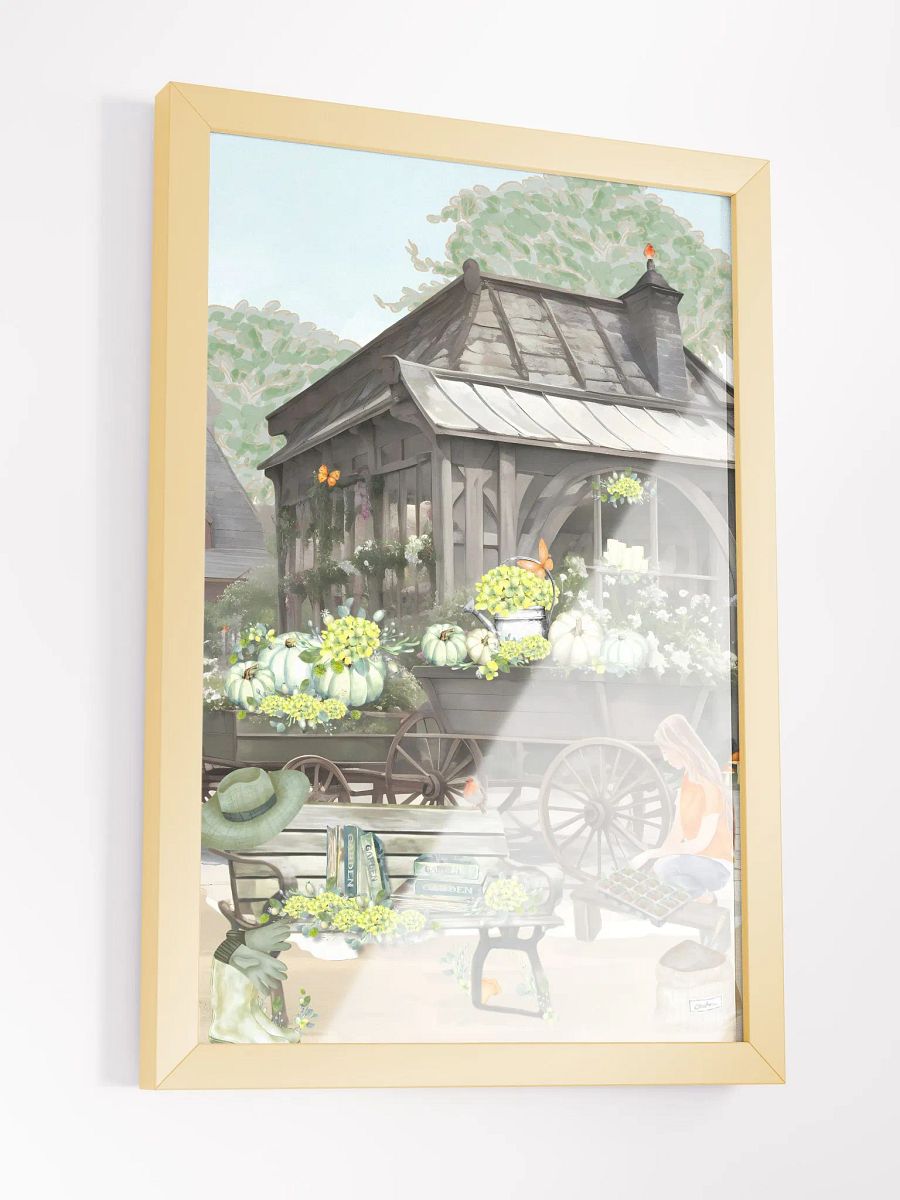 Happy Autumn English Cottage Garden Print 3 product image (4)