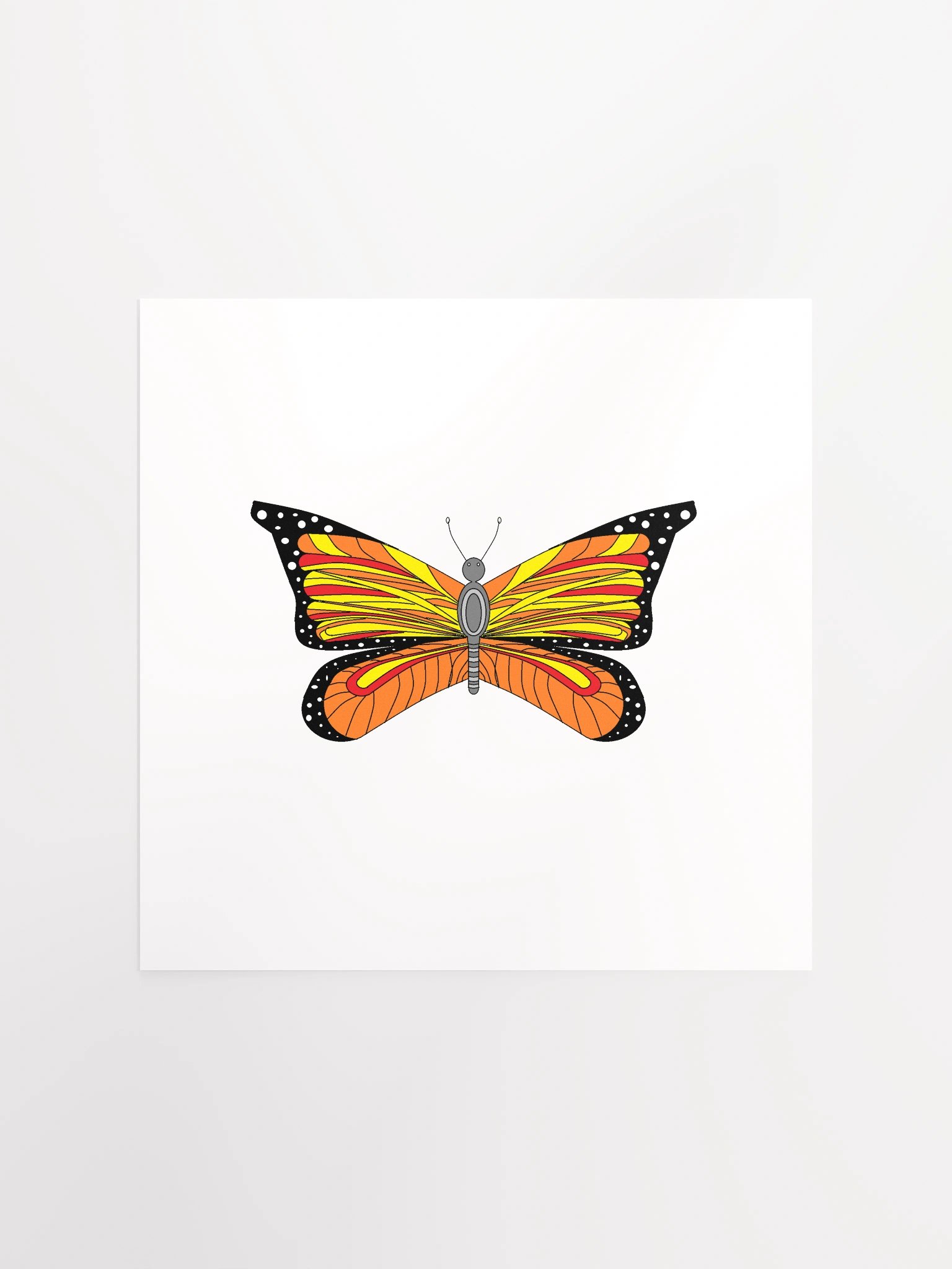 Vibrant Butterfly Duo Matte Poster product image (4)