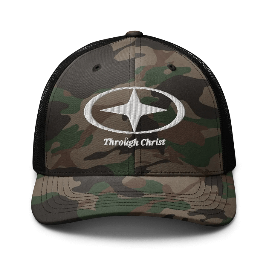 Through Christ Camo Trucker Cap product image (1)