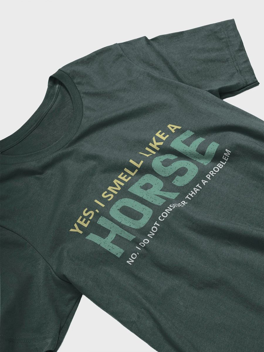 "I smell like a horse-single color" t-shirt product image (6)