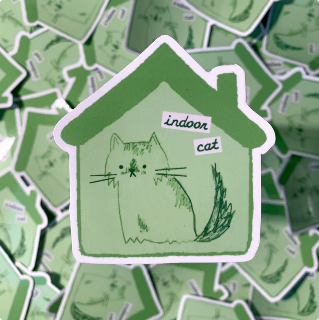 Indoor Cat sticker product image (2)