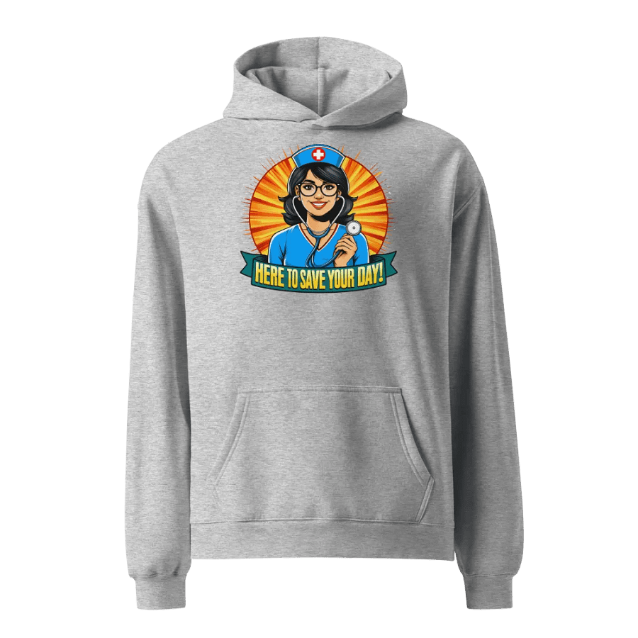Smiling Nurse Oversized Hoodie product image (4)