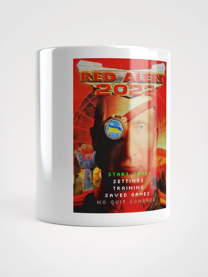 Red Alert 2022 (Putin and Conquer) White Glossy Mug product image (1)