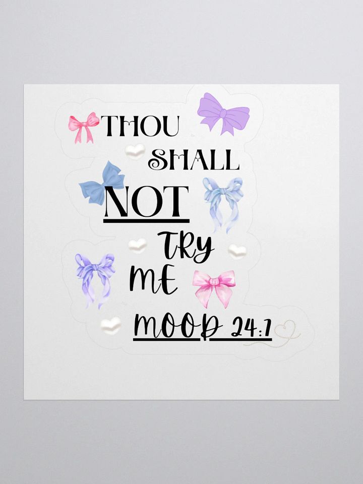Thou Shall Not Try Me Collection Stickers product image (1)