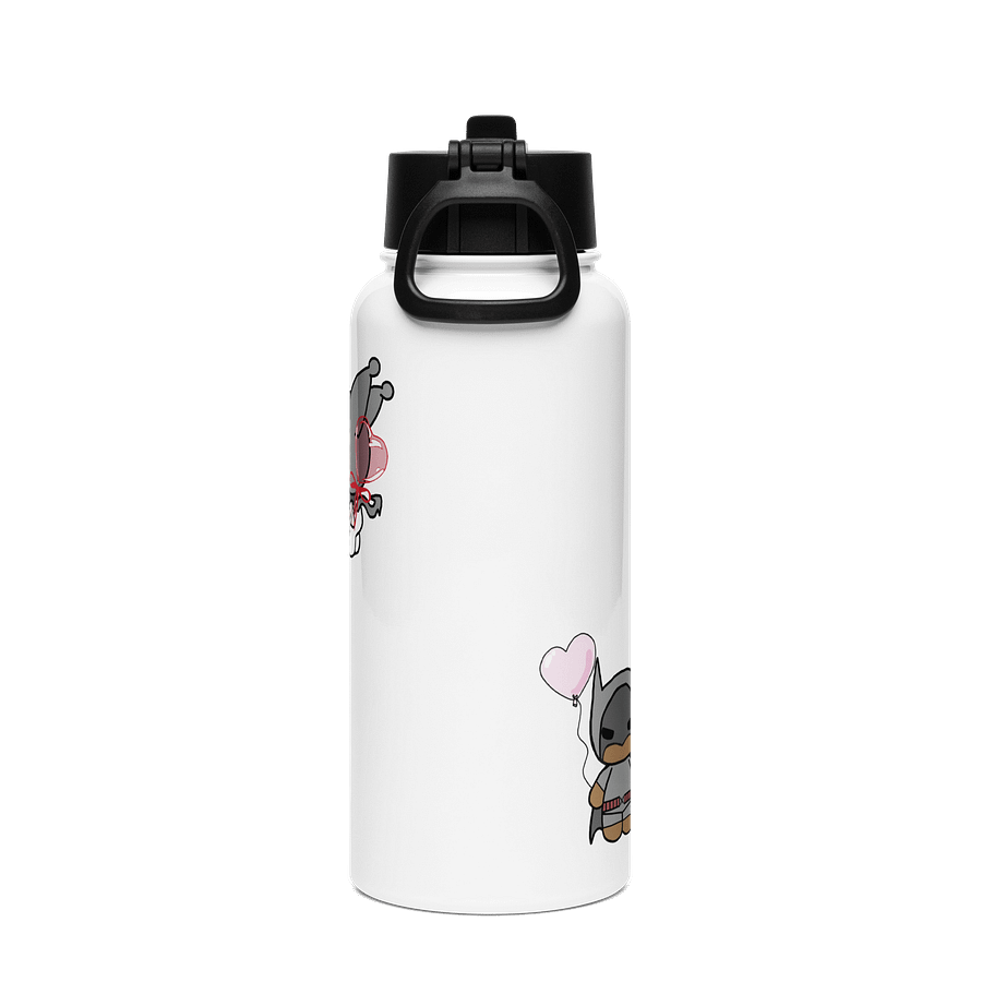 Nala Kissing Kay | Valentine's special Stainless Steel Water Bottle with a Straw Lid product image (2)