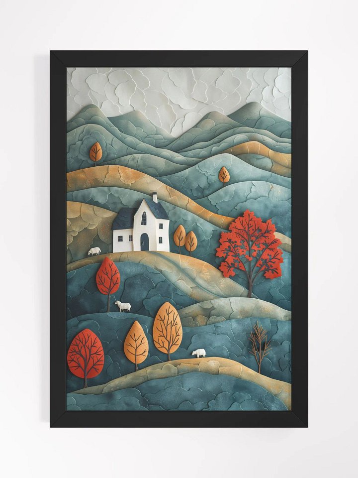 In the Mountain's Quietude - Upscale Framed Posters for Contemporary Homes product image (1)