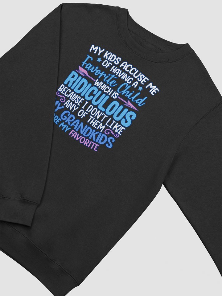 My Kids Accuse Me of Having a Favorite Child – Funny Cozy Grandparent Sweatshirt product image (2)