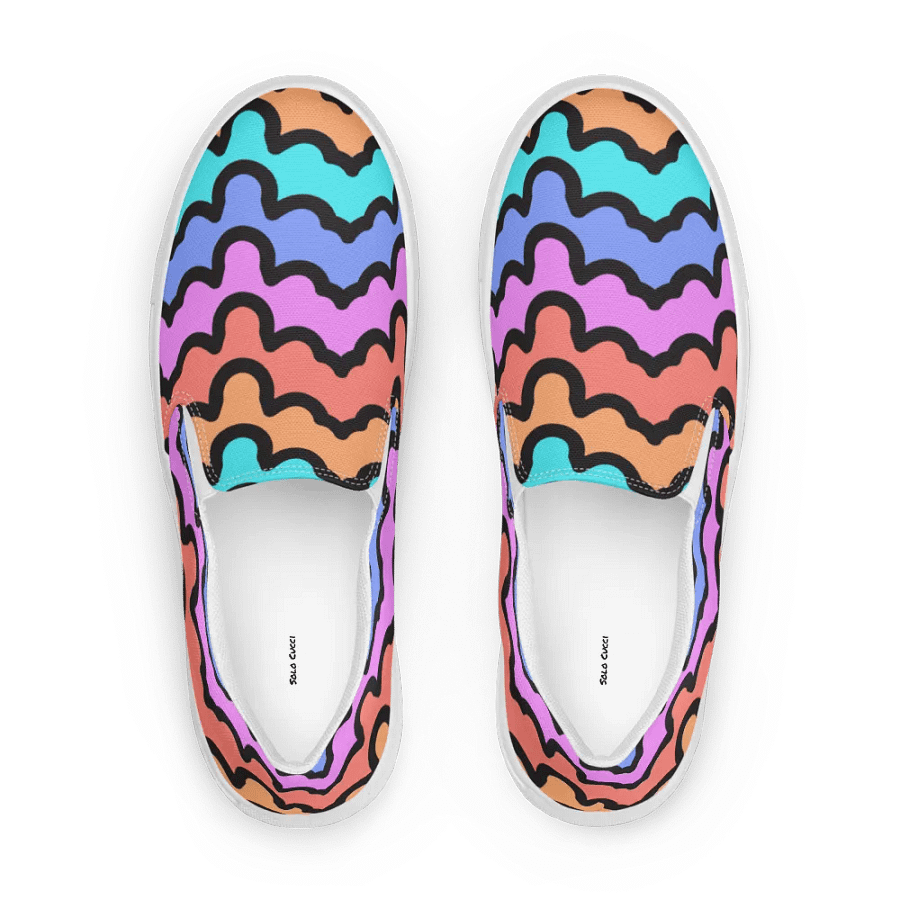 Rainbow Zigzag Slip-Ons product image (2)