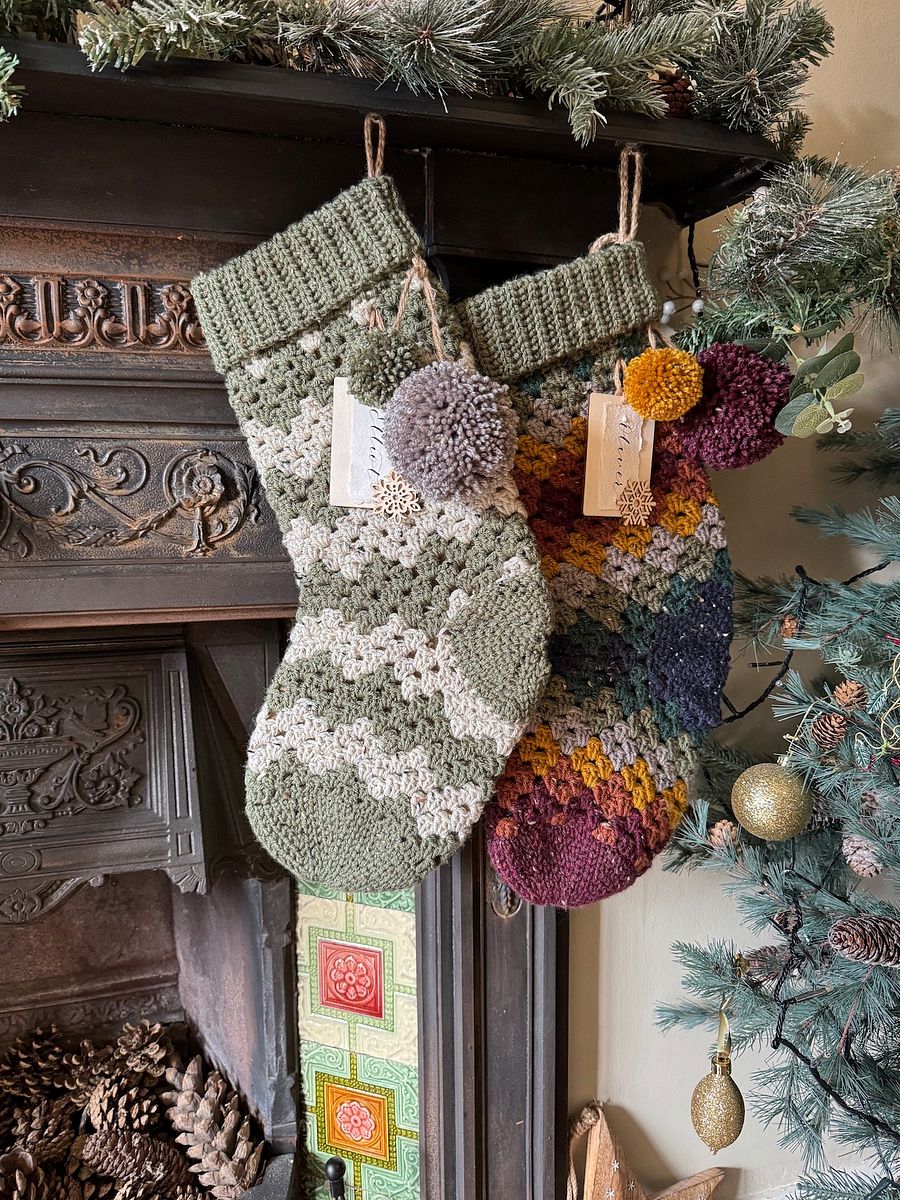 Easy Crochet Stocking Pattern / Granny Stitch Stocking / Traditional Crochet Stocking / Pdf Pattern product image (10)