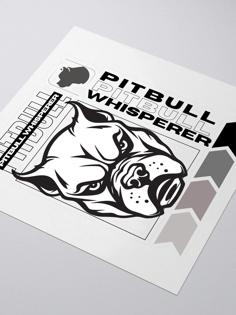 Black And White Pitbull Whisperer Sticker product image (4)