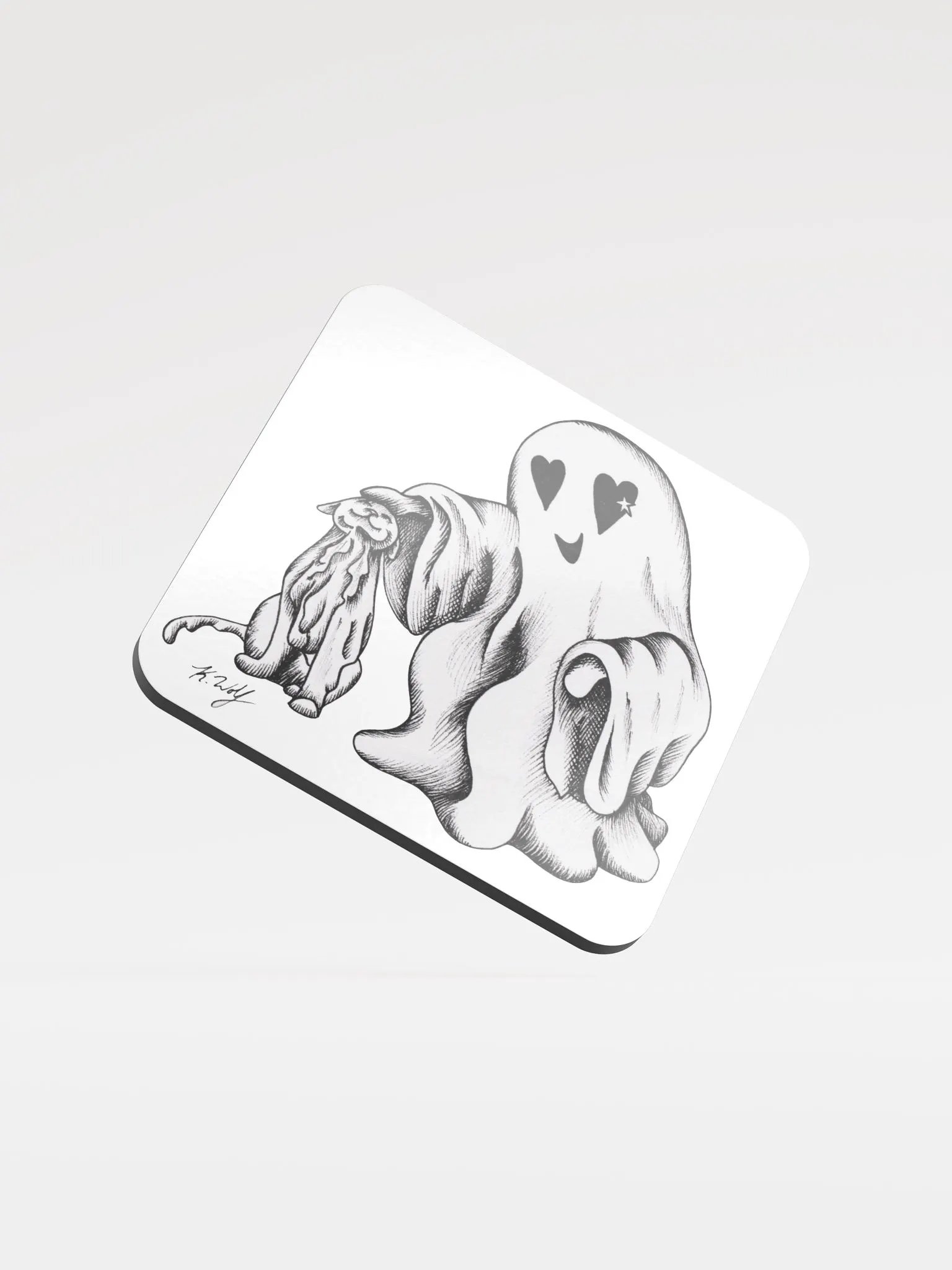 Ghost Cat and Ghost Coaster product image (1)