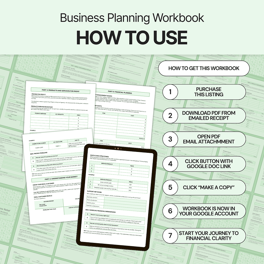 Financial Stress Relief - Google Docs product image (7)