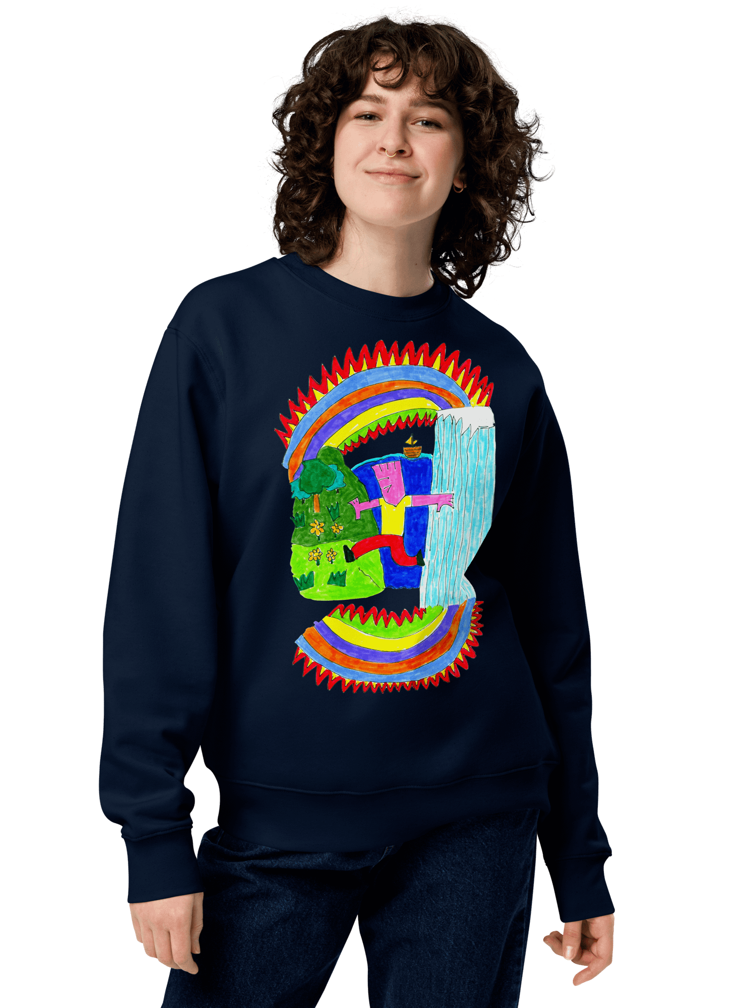 Abstract Lands Beyond Unisex Eco Sweatshirt product image (1)