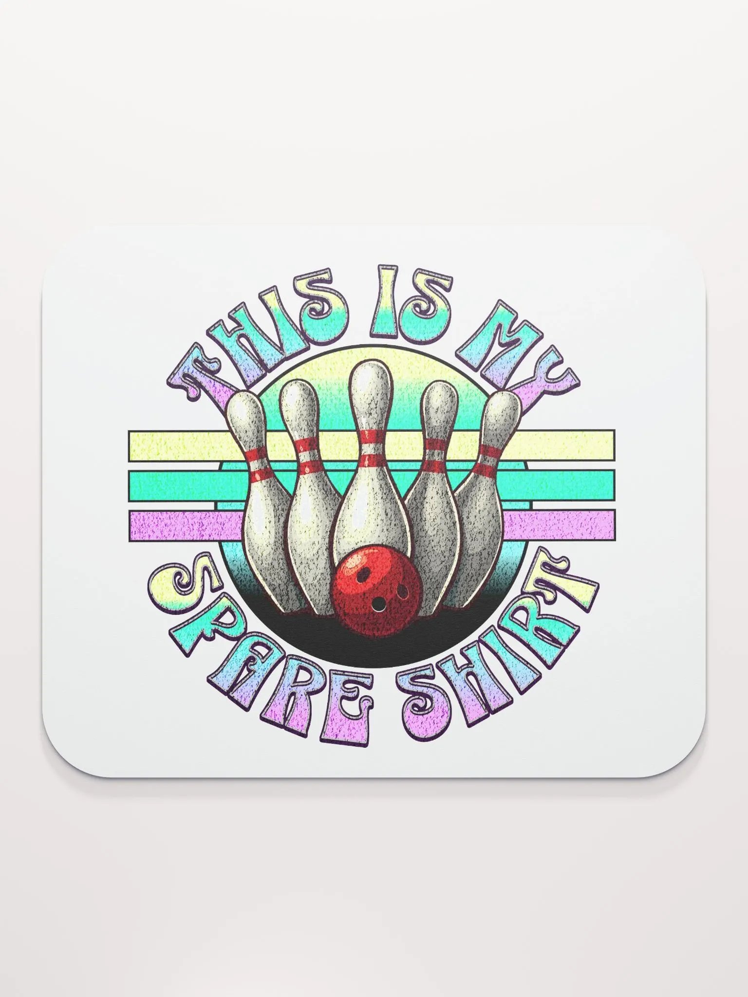 This Is My Spare Shirt Bowling Strike in Style Mouse Pad product image (1)