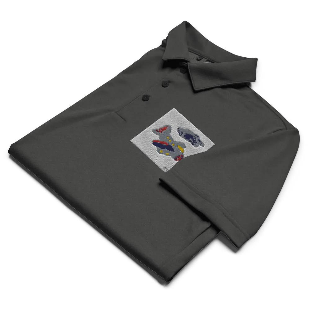 Kid Airplane (Adidas Space-Dyed Polo Shirt) product image (8)