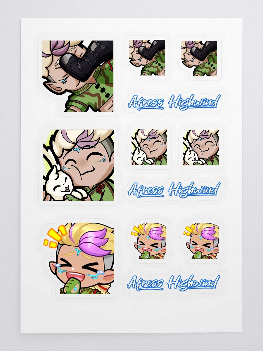 Afress Emote Collection Sticker Sheet #2 product image (3)